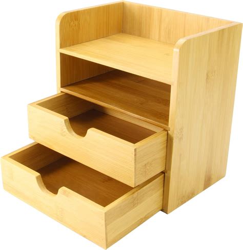6 56 Reviews. . Wood desktop drawer organizer